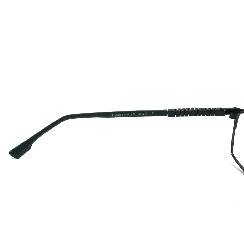 Flexon Eyeglasses Frames E1014 430 Blue Gray Rectangle Full Rim 54-17-140